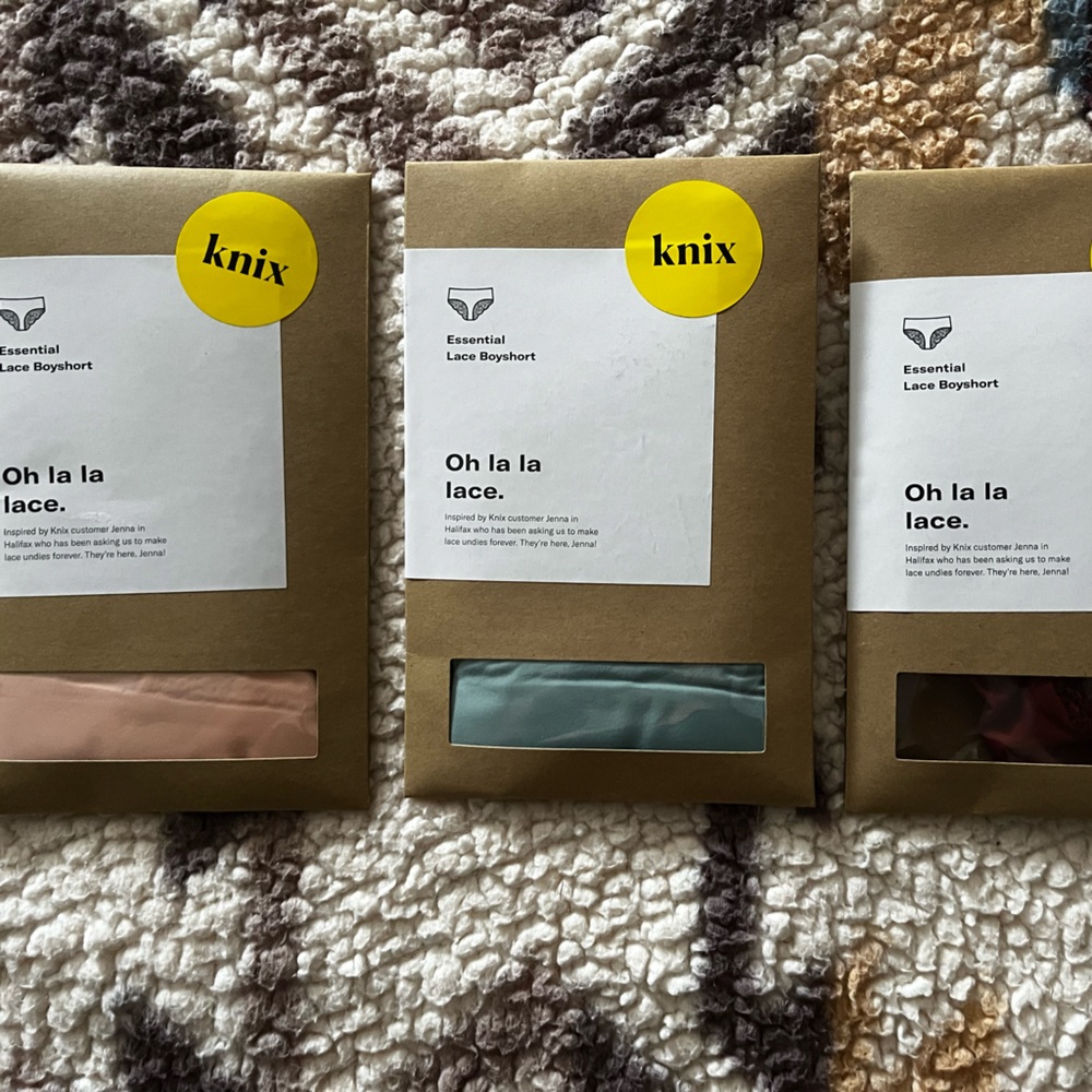 NWT Knix essential lace boy short (3)